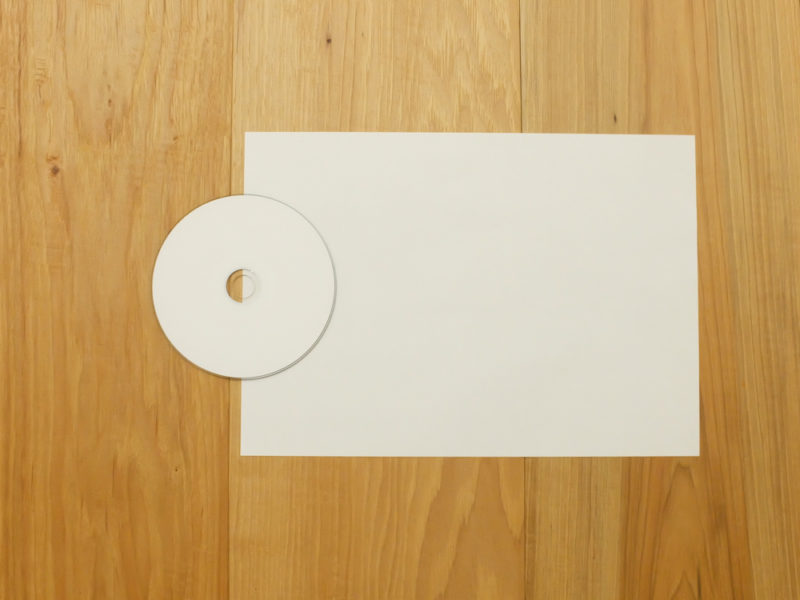 の紙1枚でcdやdvdの簡易ケースを折って作る方法